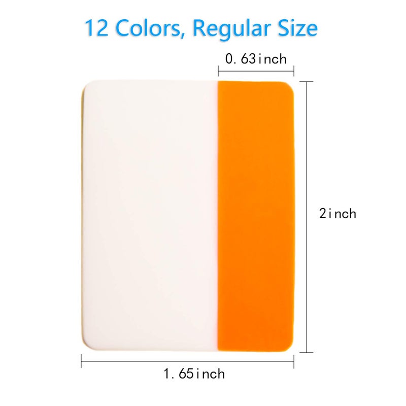 KICNIC 2 Inch Sticky Tabs Index Tabs 240 Pieces, Colored Reading Tabs Self Adhesive, Arrow Flags Pages Markers for Binder, Books, File Folders and Notebook [12 Colors] Writable, Repositionable - Image 3